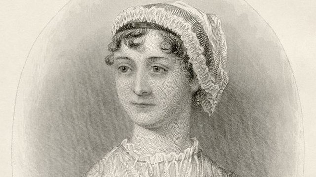 Who is she in this picture? For help here are some of her well-known works: Pride and Prejudice, Sense and Sensibility, Emma.