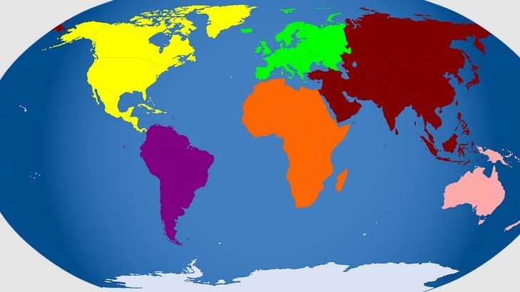 Which of these countries is crossed by the equator?