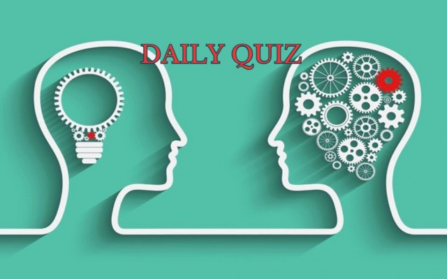 Daily quiz - Keep your brain in training with this quiz