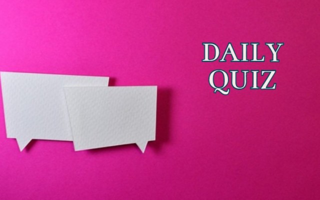 Daily quiz - Answer 6 out of 8 questions correctly to get the most points