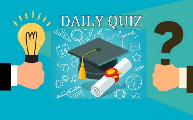 Daily quiz: If you get over 75% in this quiz, you're basically a genius