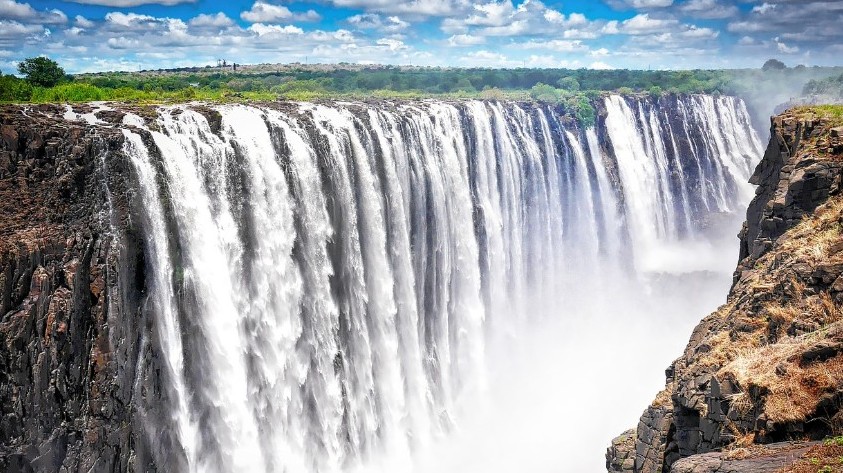 The Victoria Falls are on which river?