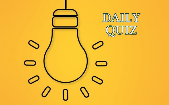 Daily quiz - Test your knowledge: If you get over 60% in this quiz, you're genius