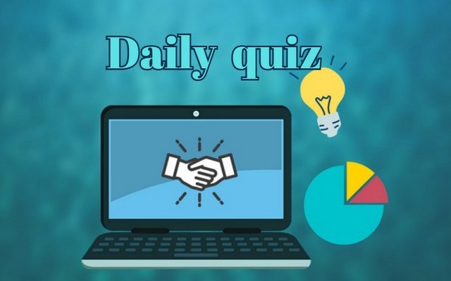 Daily Quiz: Answer 6 out of 8 questions correctly to get the most points