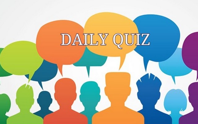 Daily quiz - If you get over 60% in this quiz, you're in the top 10% of people who have taken it