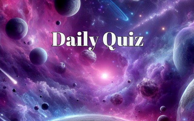 Daily quiz - How many points can you get in this quiz? You can find out if you play!