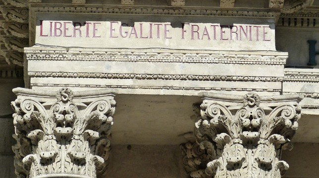 What was the motto for the French Republic?