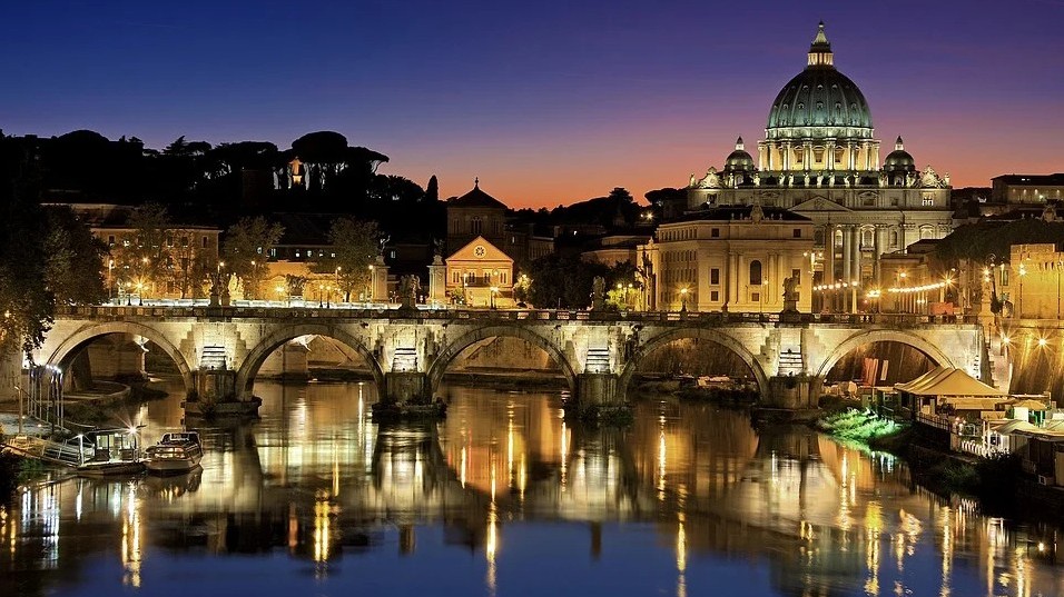 What river runs through Vatican City?