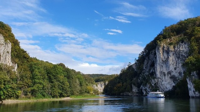 How many countries does the Danube flow through?