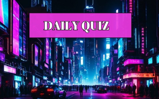 Daily quiz - Only 50 percent of people can complete this quiz correctly