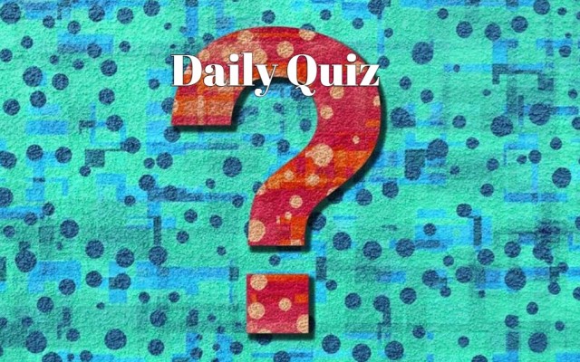 Daily quiz - Only 70 percent of people can complete this quiz correctly