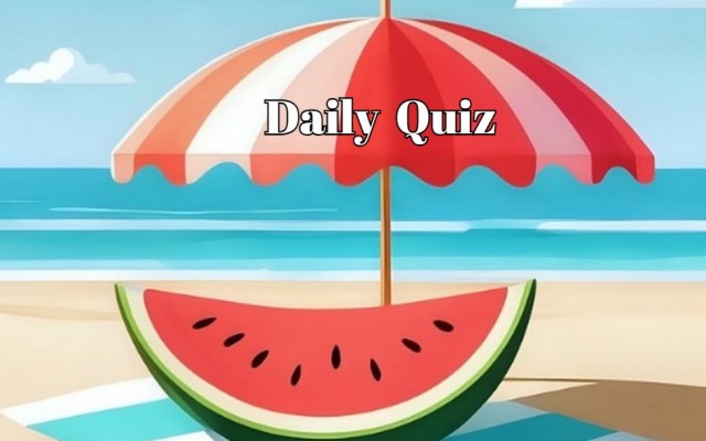 Daily Quiz - Only a true genius can get a 6/8 on this daily quiz