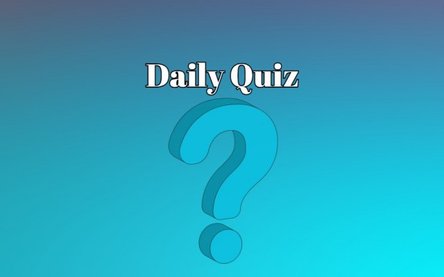 Daily quiz: Only 1 in 100 people can get 5/8 this quiz