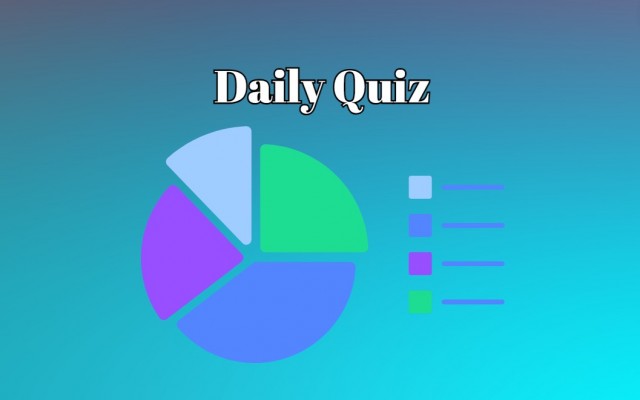 Daily Quiz - Only half of a hundred people can achieve at least 6 points with this quiz