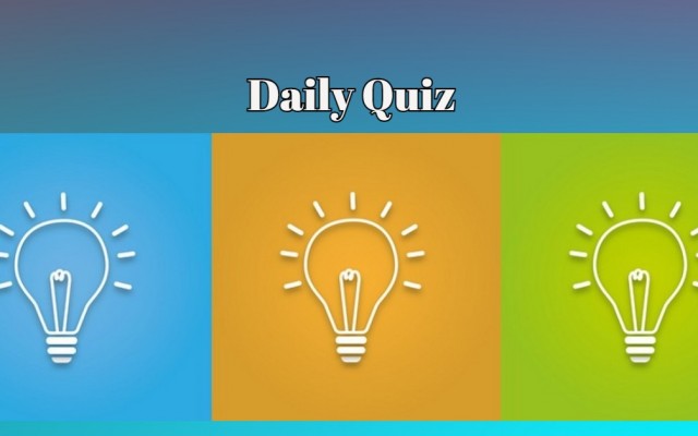 Daily quiz - If you get over 70% on this quiz, you are clearly very intelligent