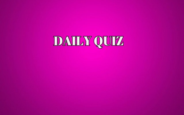 DAILY QUIZ - You're better than average, aren't you? Score at least five points on this daily quiz!