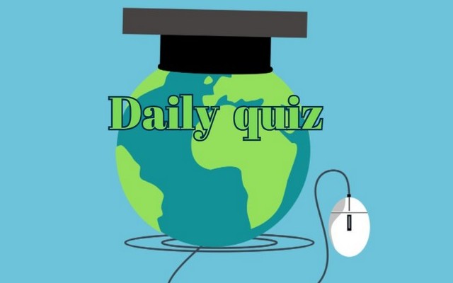 Quiz! Eight questions and eight correct answers! It's up to you how many of these you get!