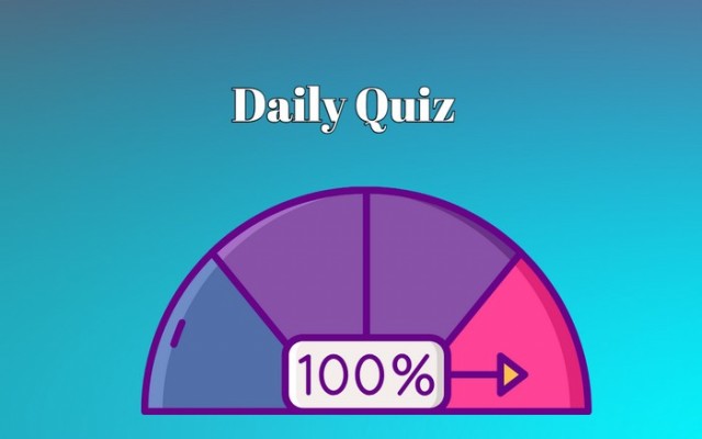 Daily quiz - How many points can you get in this quiz? You can find out when you play it