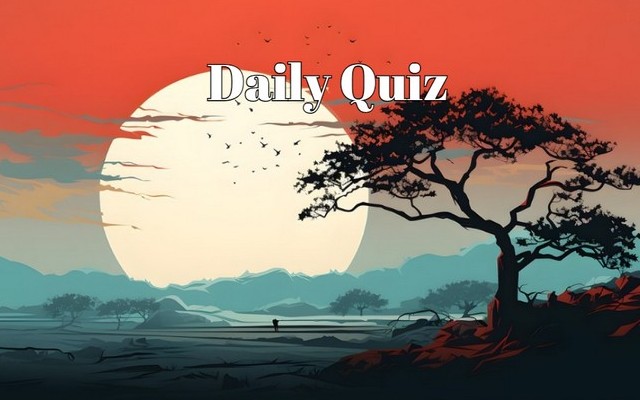 Daily quiz: How many points can you get in this quiz? The only way to know is to try