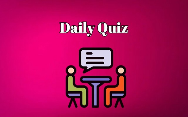 Daily quiz: If you get over 75% in this quiz you are basically a genius