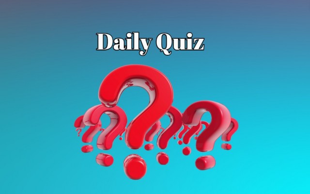 Daily quiz: How many points can you get in this quiz? The only way to know is to try