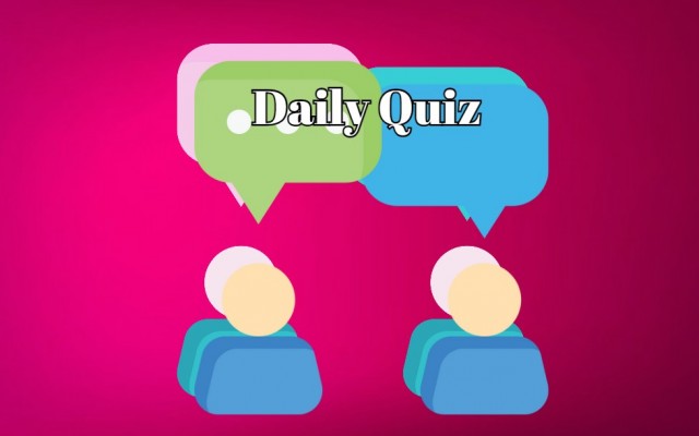 Daily Quiz - If you can get more than 50% on this quiz you're basically a genius